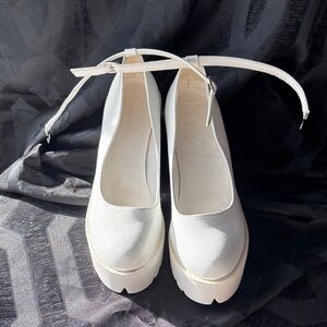 Cute White Platform Women's Heels